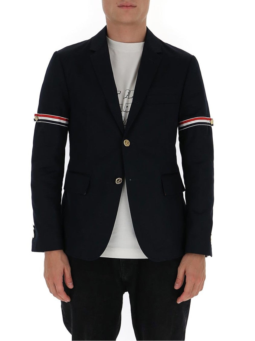 Classic Tailored Blazer with Distinctive Arm Bands