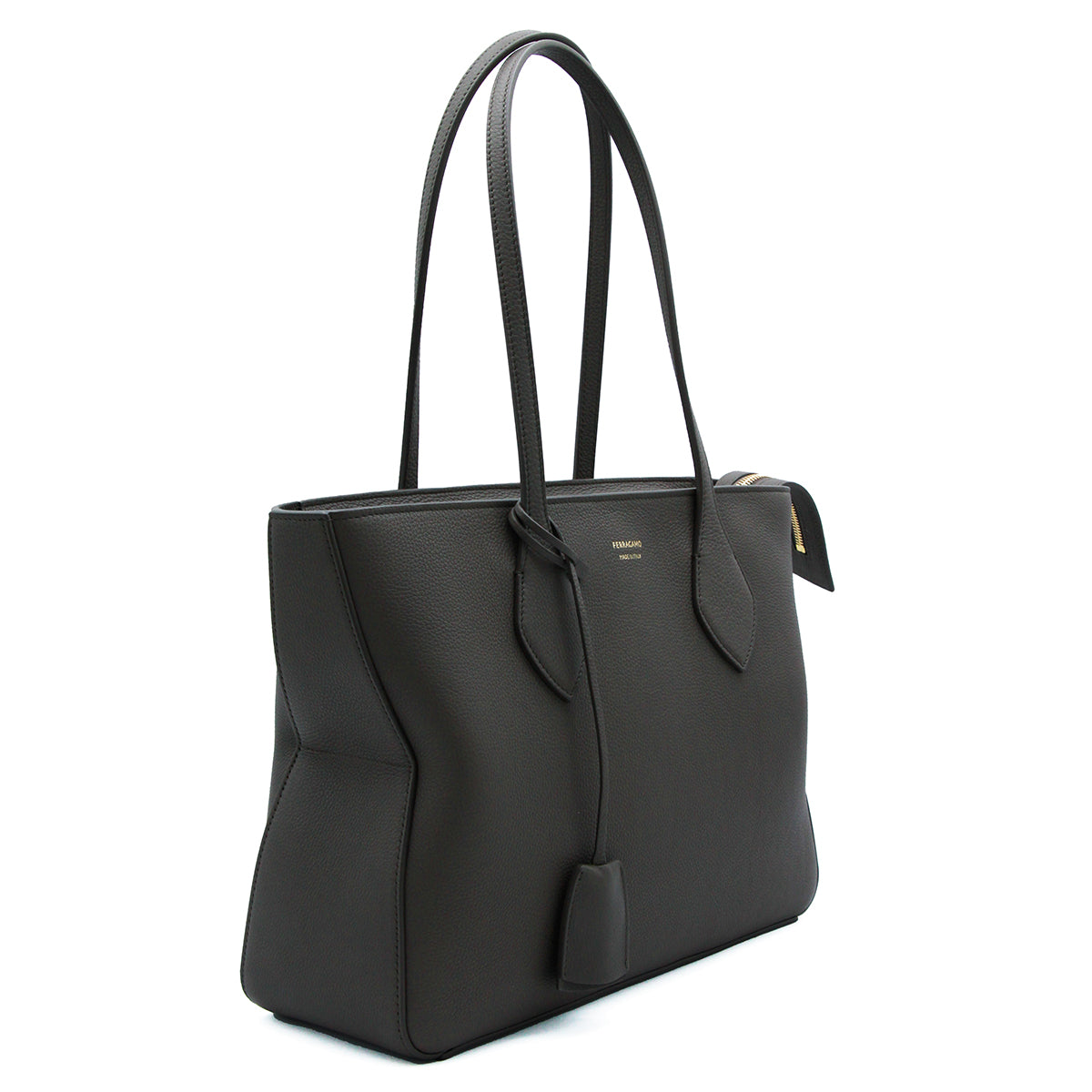 Black Leather Star Tote
