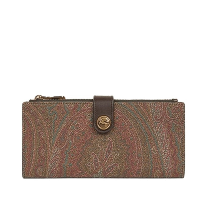 Paisley Pattern Brown Etro Wallet
