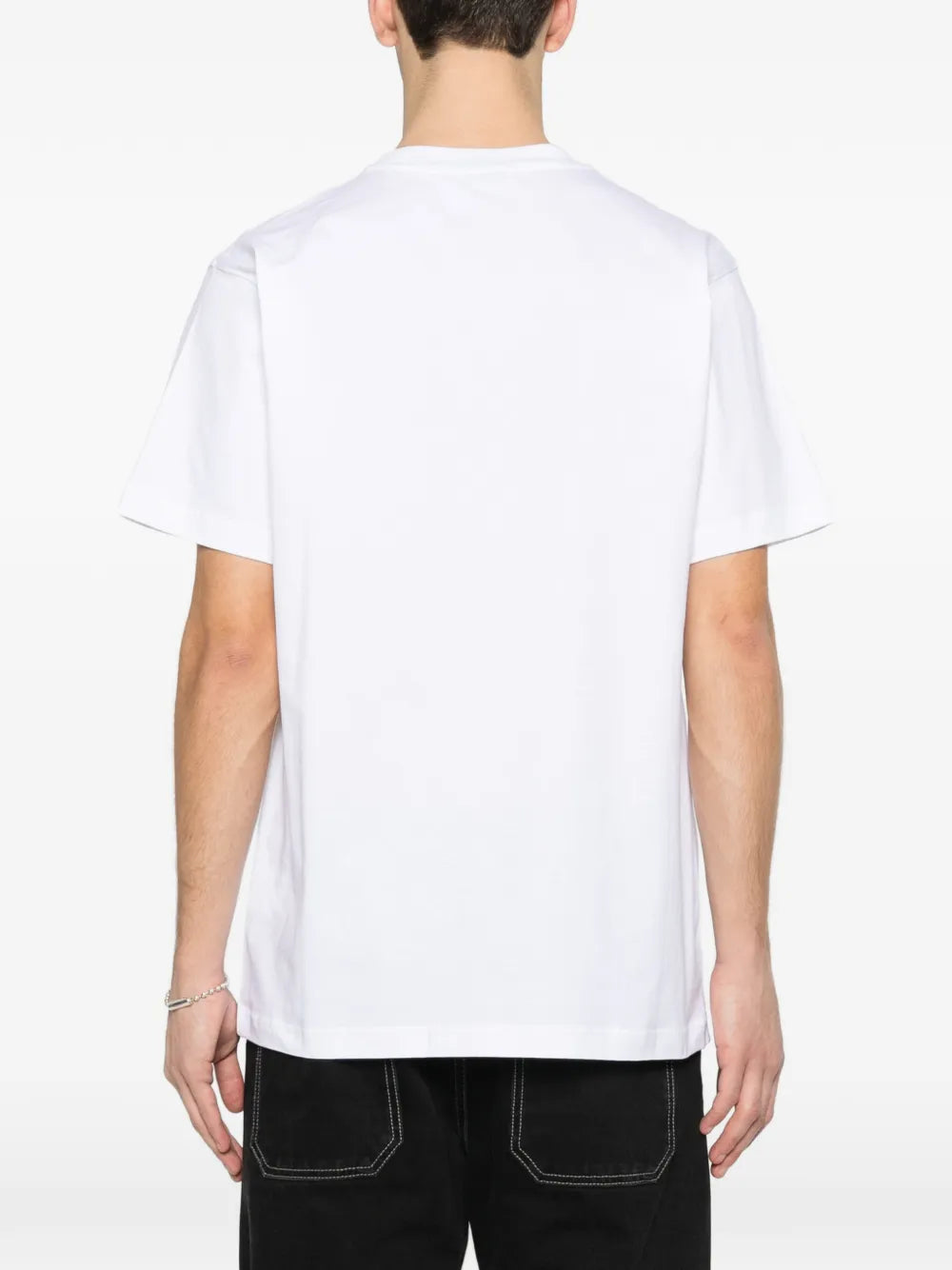 Colorful Graphic Sports Car T-Shirt With Classic Crew Neckline