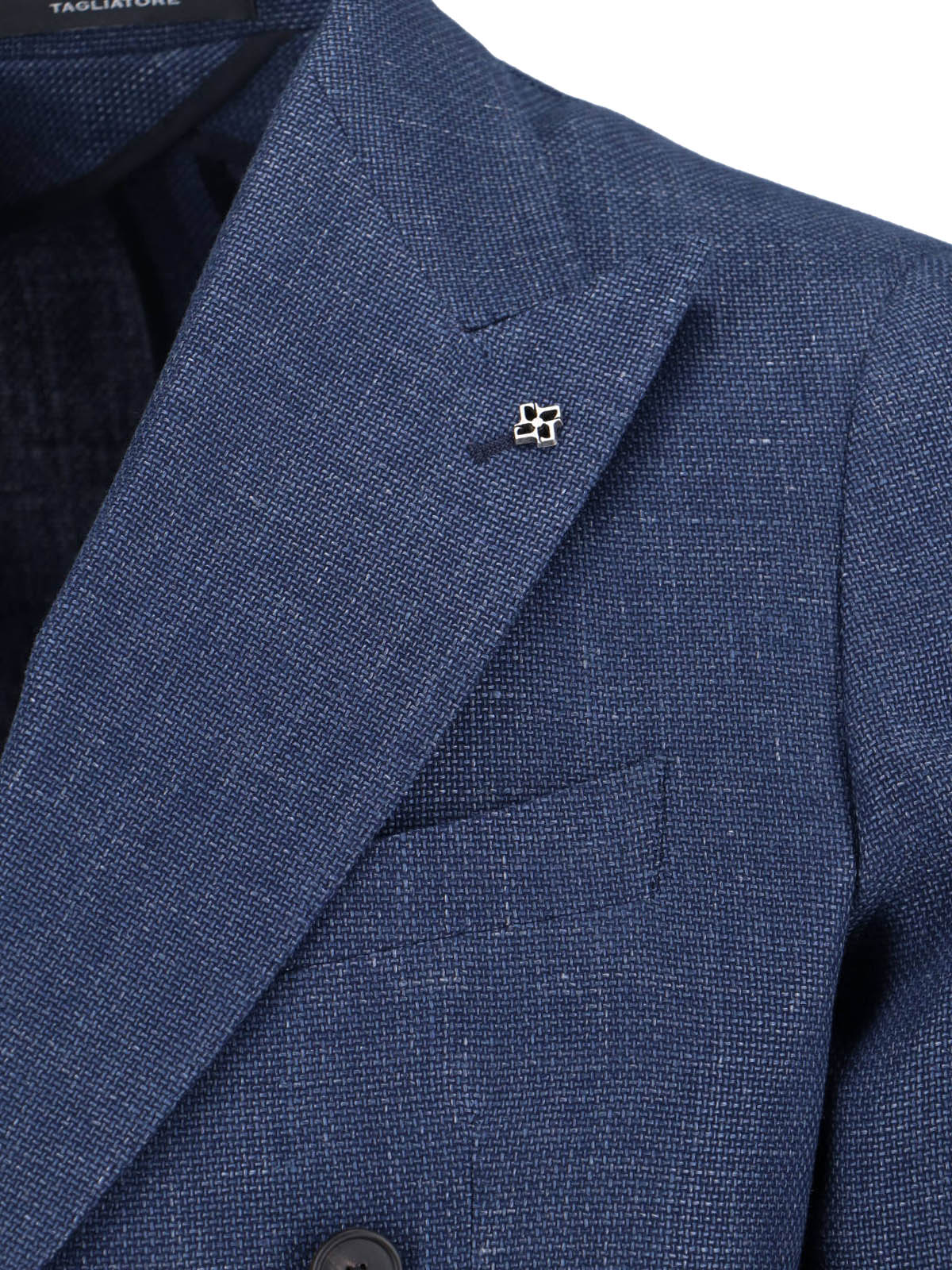 Tailored Black Jacket With Notched Lapel And Flap Pockets