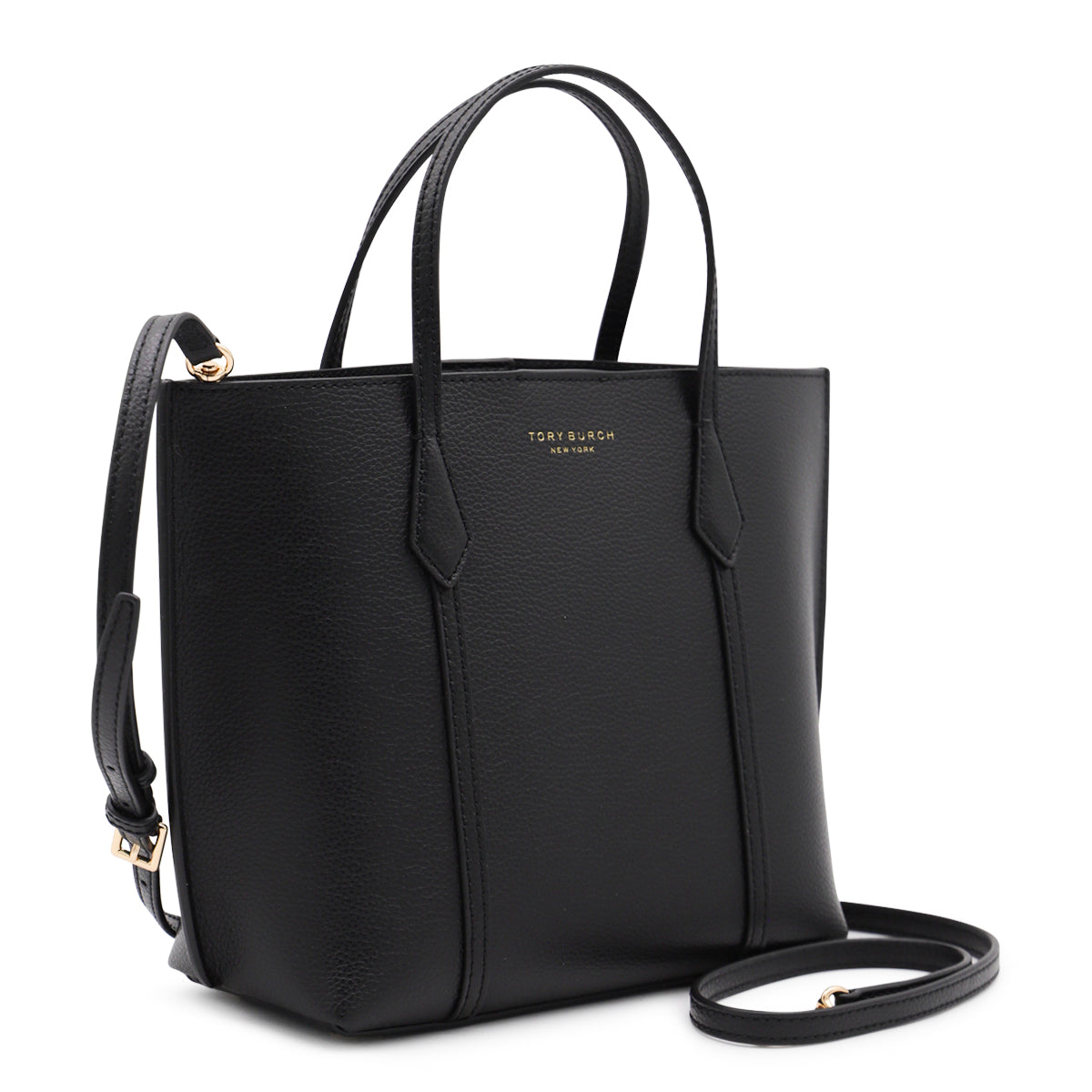 Black Leather Small Perry Tote