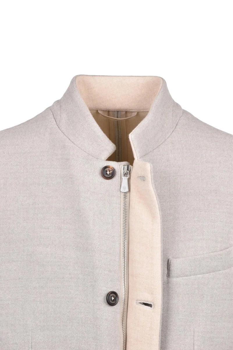 Korean Cloth Jacket - Light Grey
