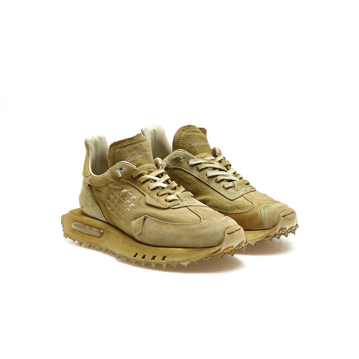 Space Race Canvas Leather Sneakers
