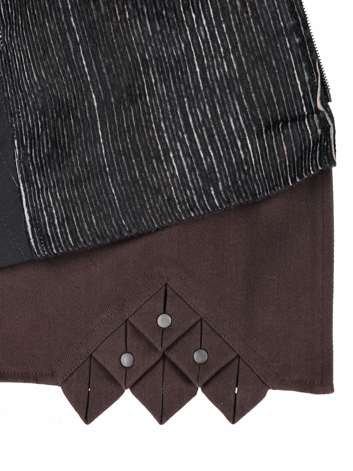 Black Textured Studded Cutout Jacket