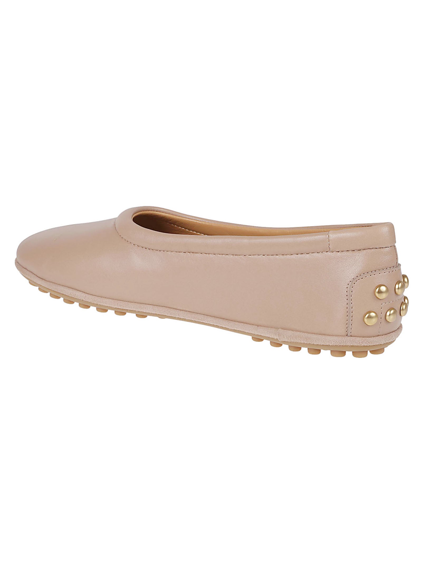 Flat Shoes With Metal Dots Detail