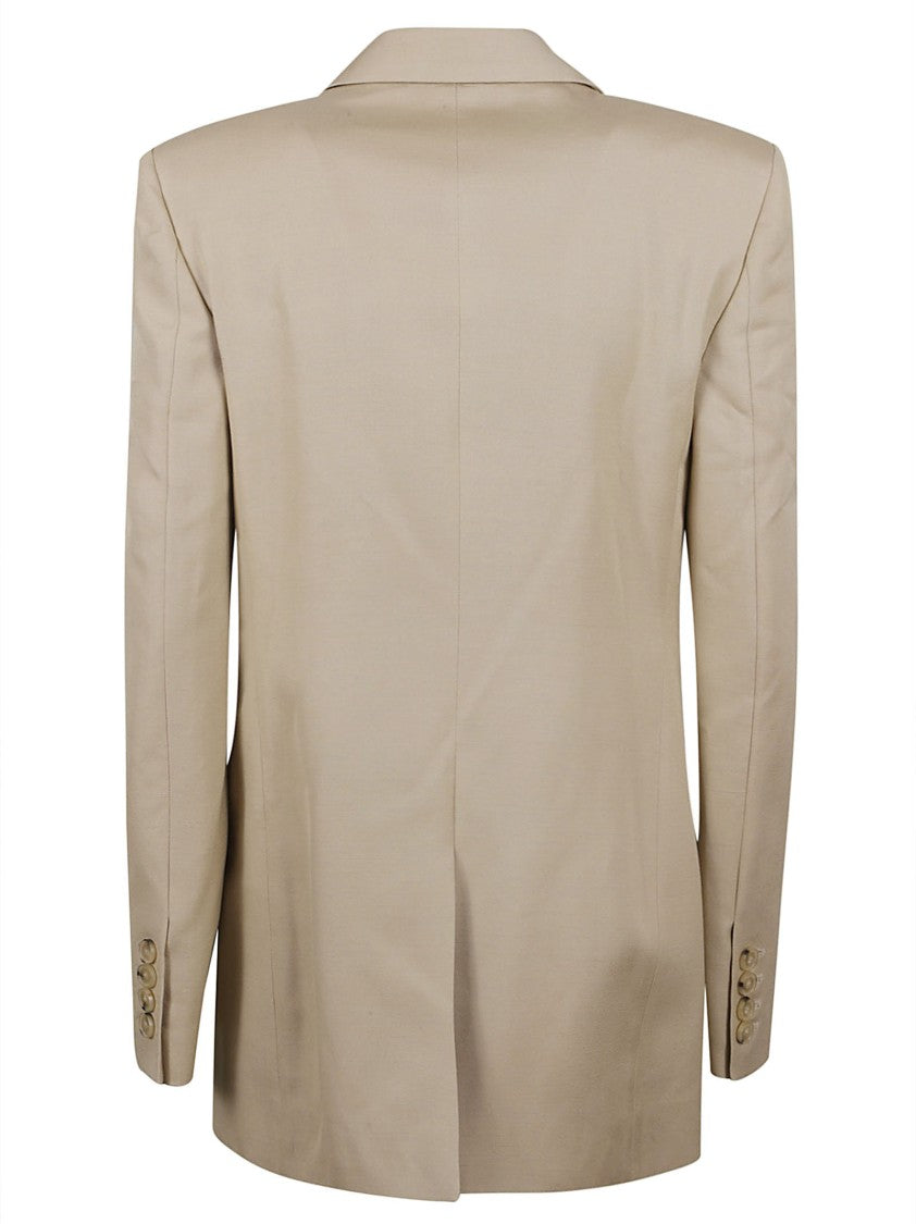 Double-Breasted Tailored Blazer With Structured Silhouette