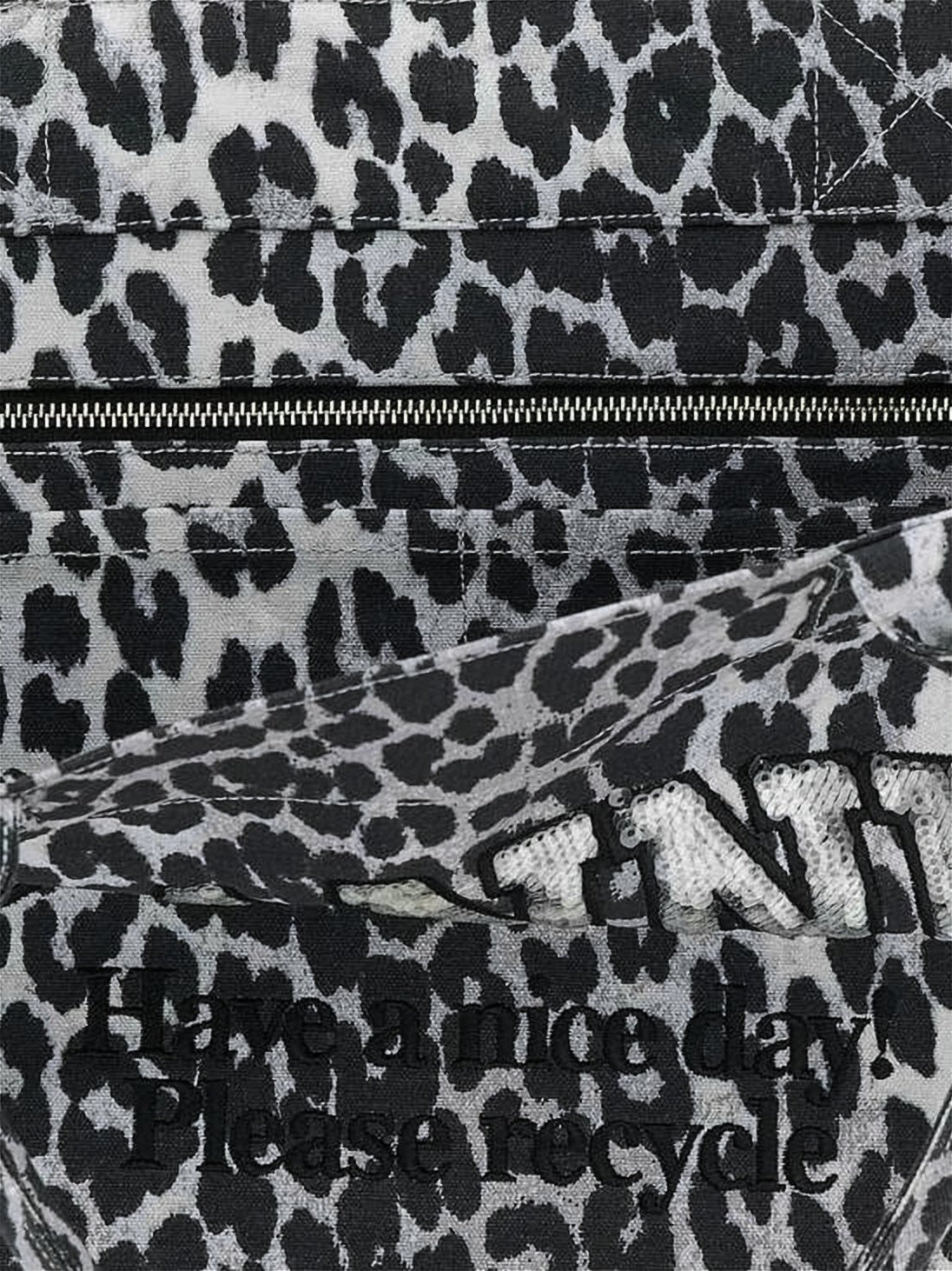 Leopard Print Medium Tote Bag