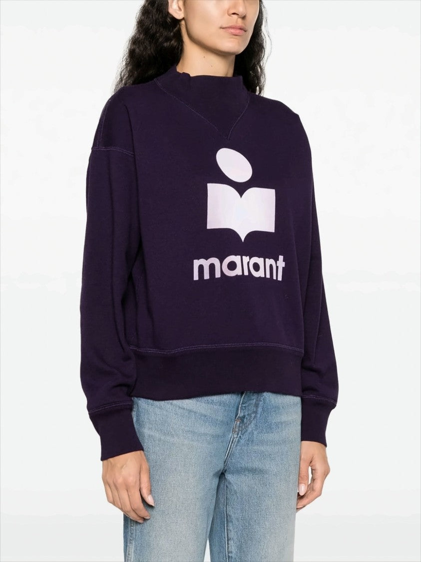 Dropped Shoulder Sweatshirt With Light Pink Logo