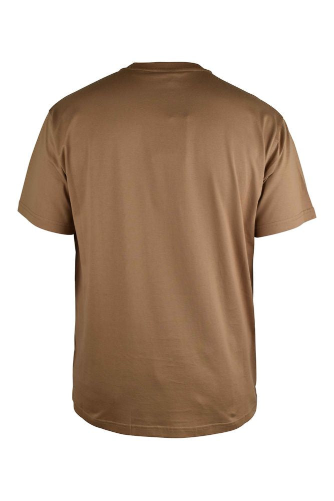 Camel Short-Sleeve T-Shirt With Tone-On-Tone Logo