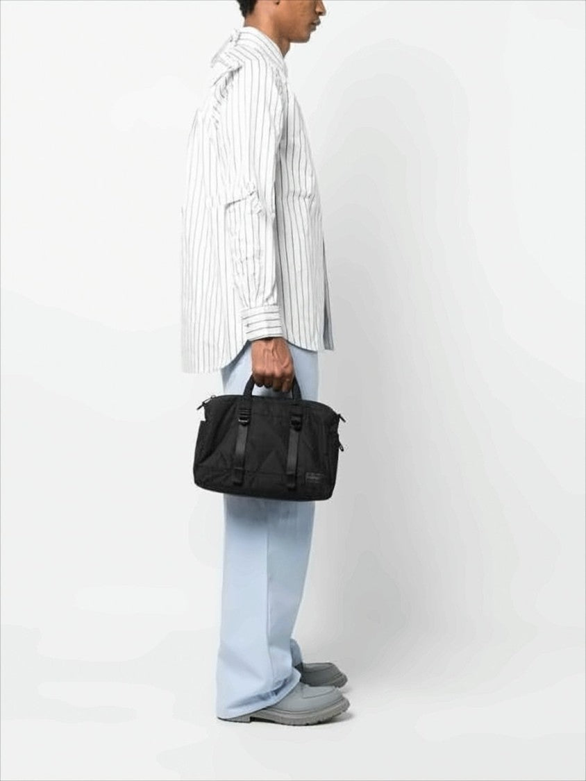 Nylon Tote Bag With Adjustable Straps And Zippered Compartment