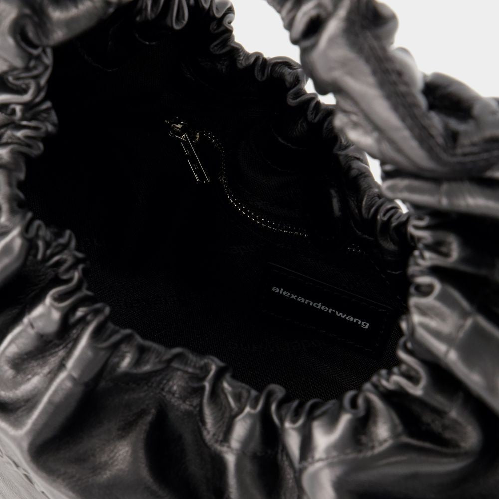 Crescent Small Purse - Leather - Black