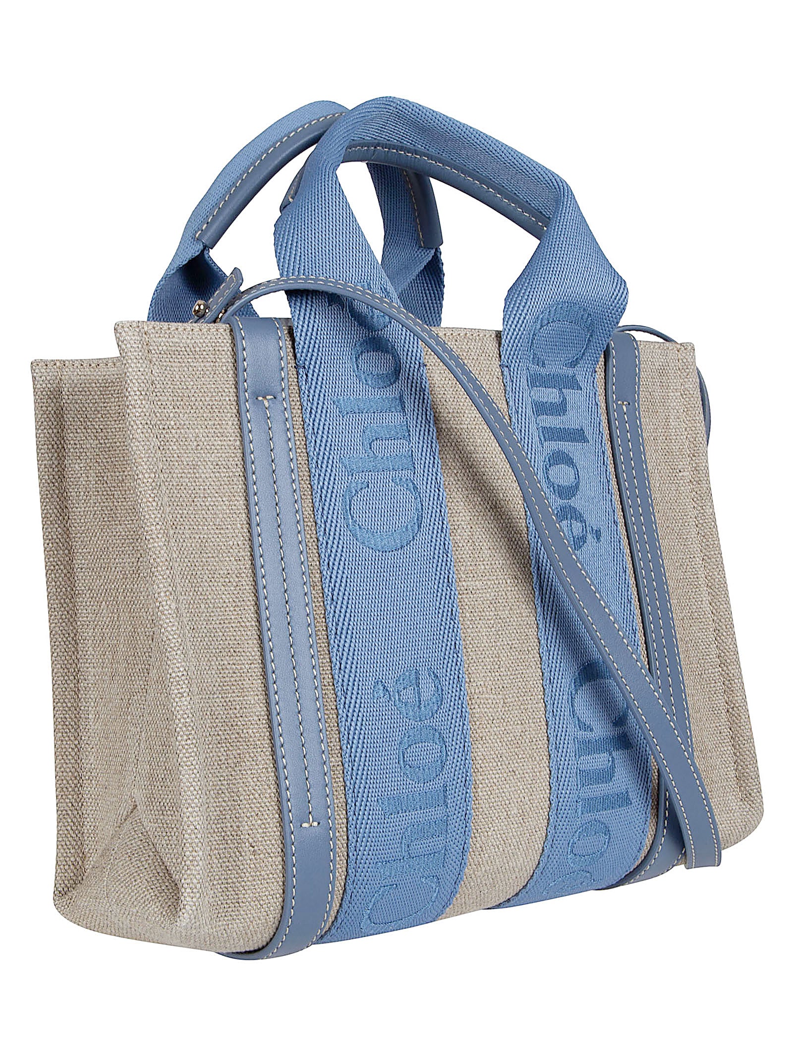 Structured Rectangular Linen Bag with Adjustable Strap