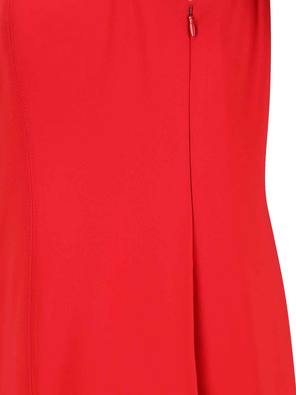 Off-Shoulder Red Maxi Dress