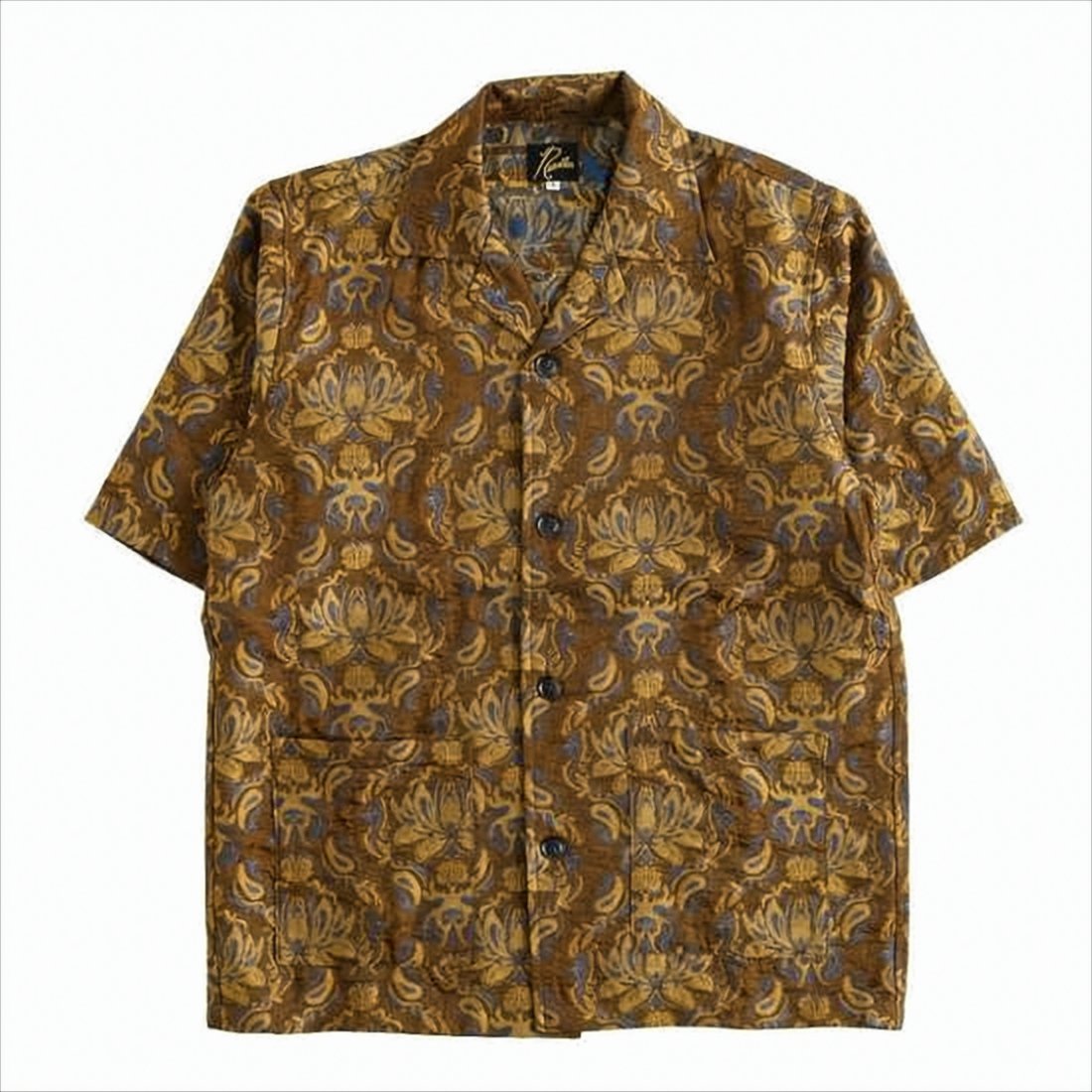 Vintage Floral Short-Sleeve Needles Shirt