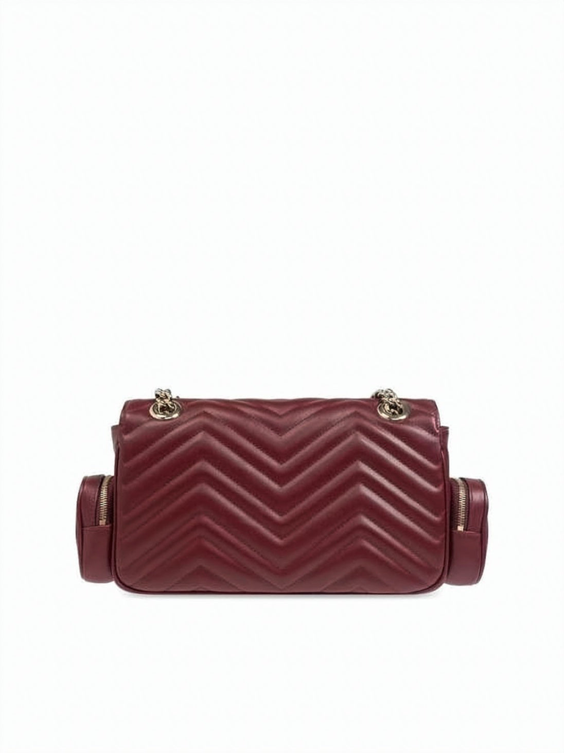 Quilted Burgundy Leather Tote Bag