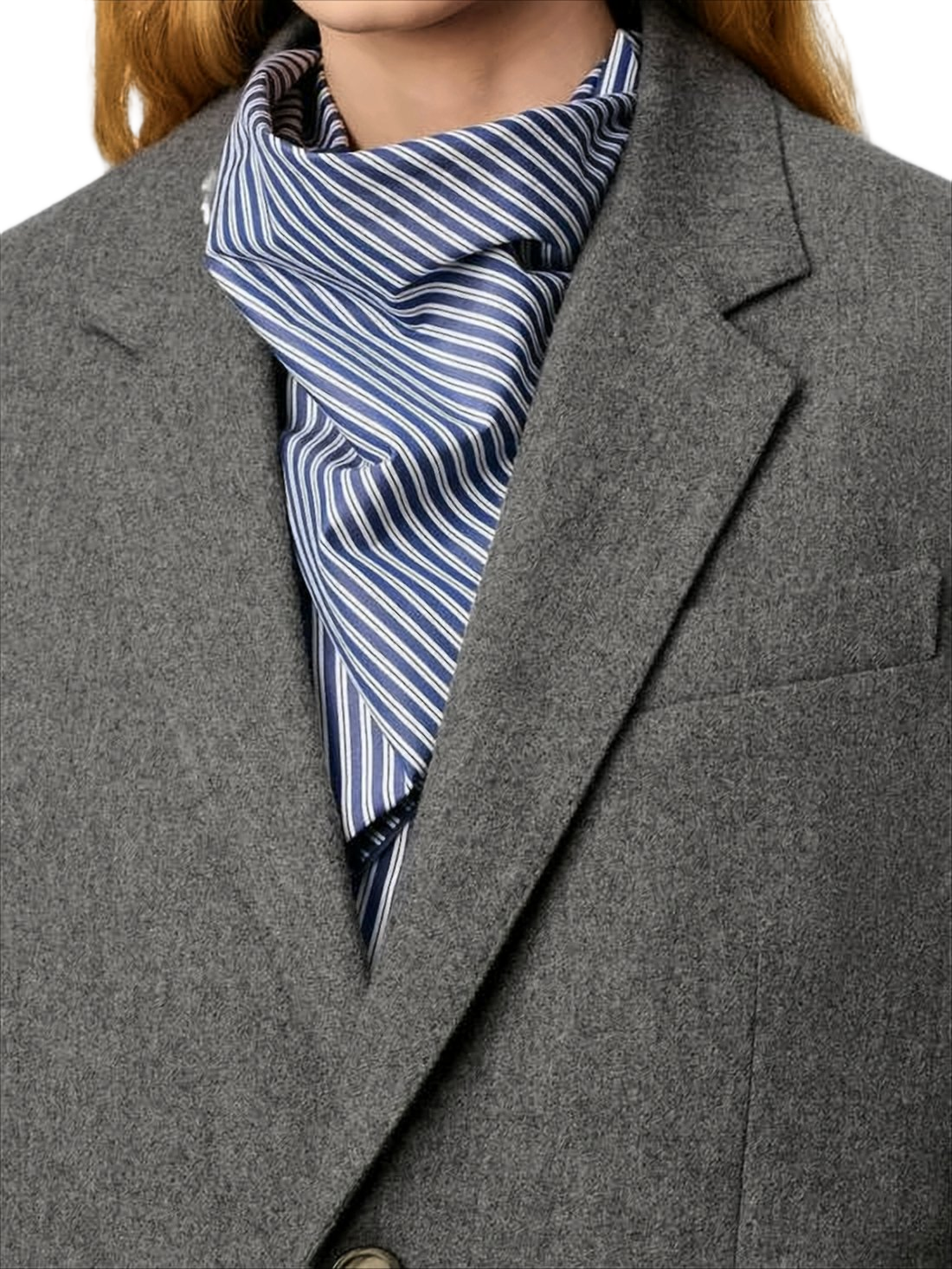 Tailored Wool Jacket with Notched Lapel