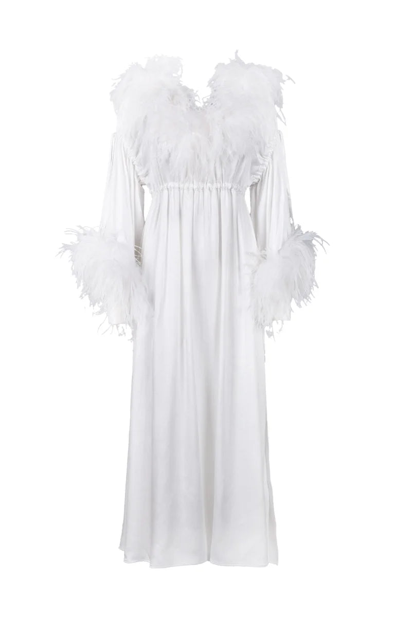 Dress Acetate Viscose Silk - White