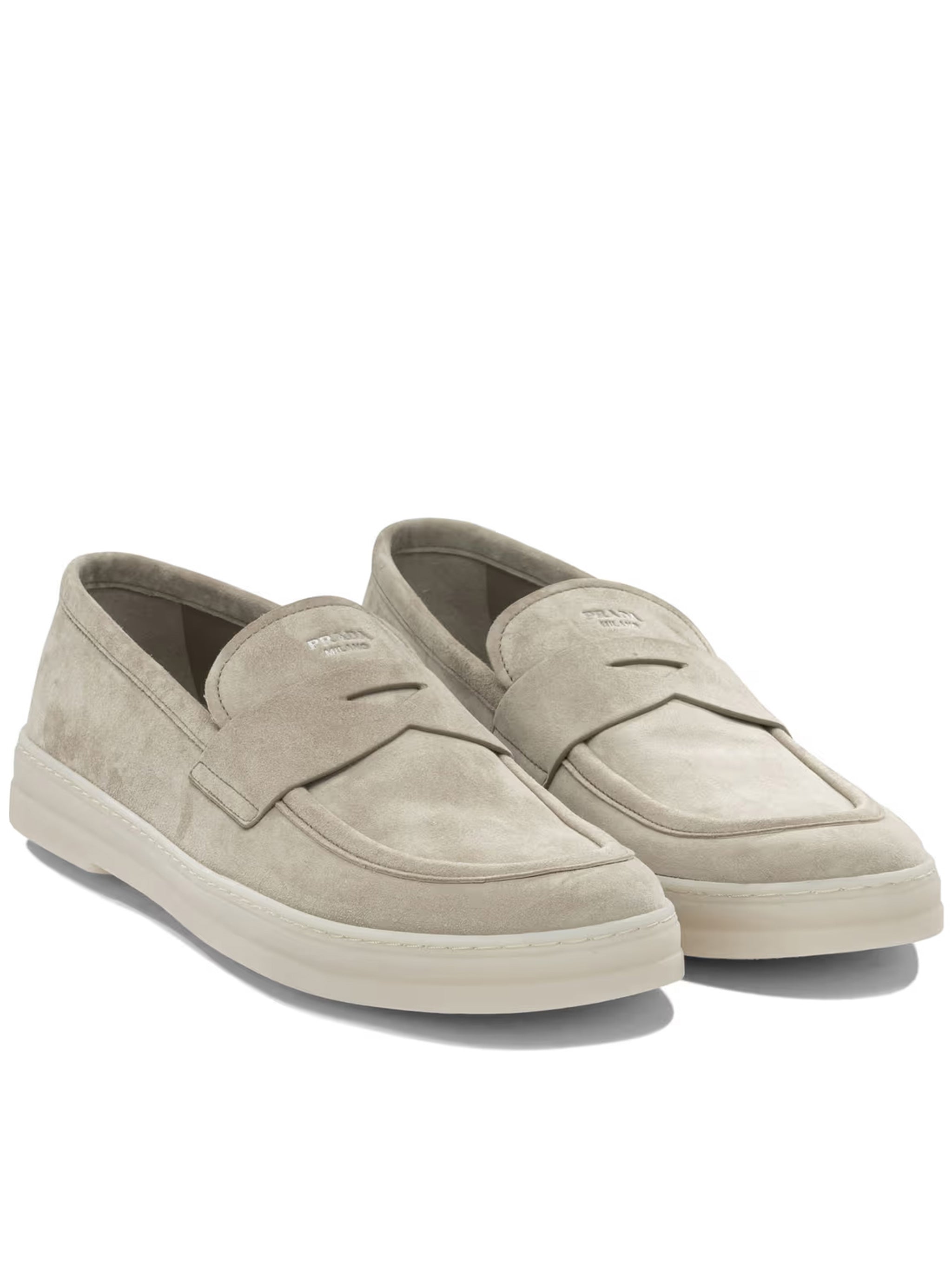 Neutral Mocassini Minimalist Suede Loafers
