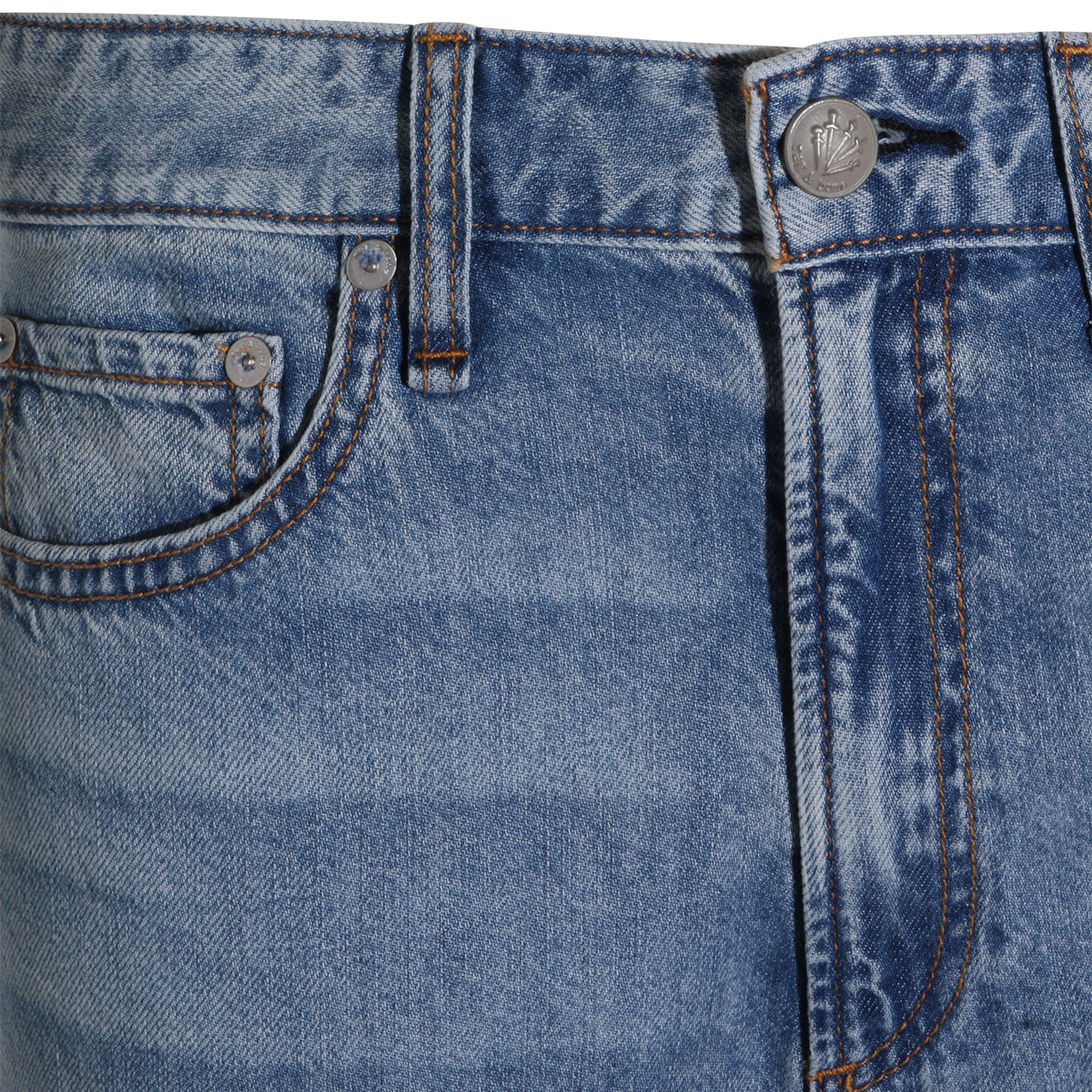 Straight-Leg Jeans With Mid-Rise Waist