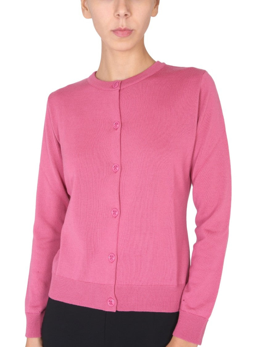Finely Knit Virgin Wool Cardigan