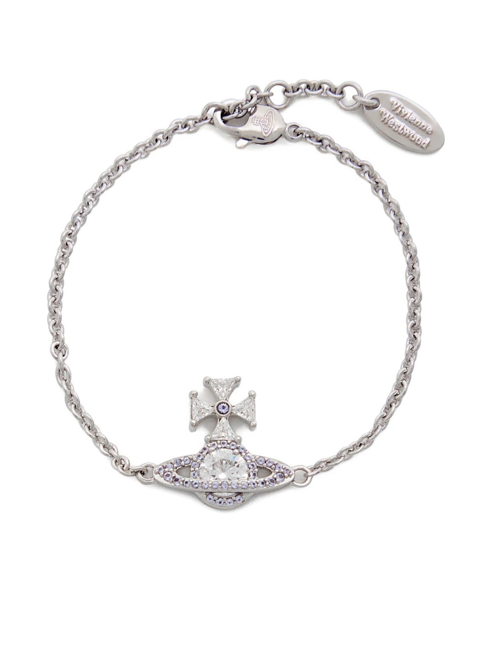 Delicate Silver-Tone Planet Charm Bracelet