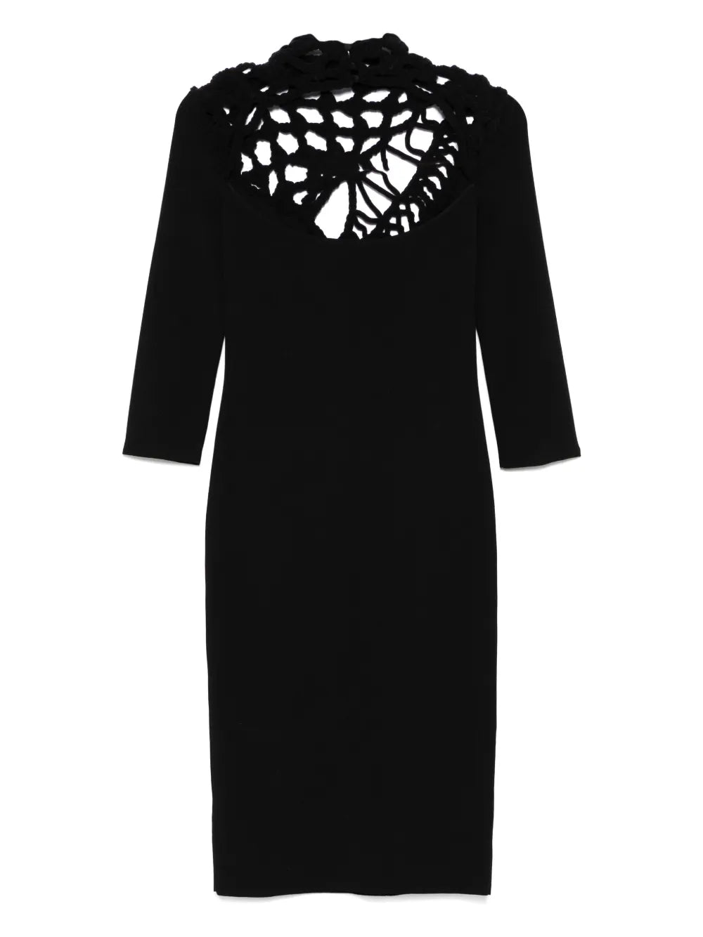 Fitted Dress with Flowing Skirt
