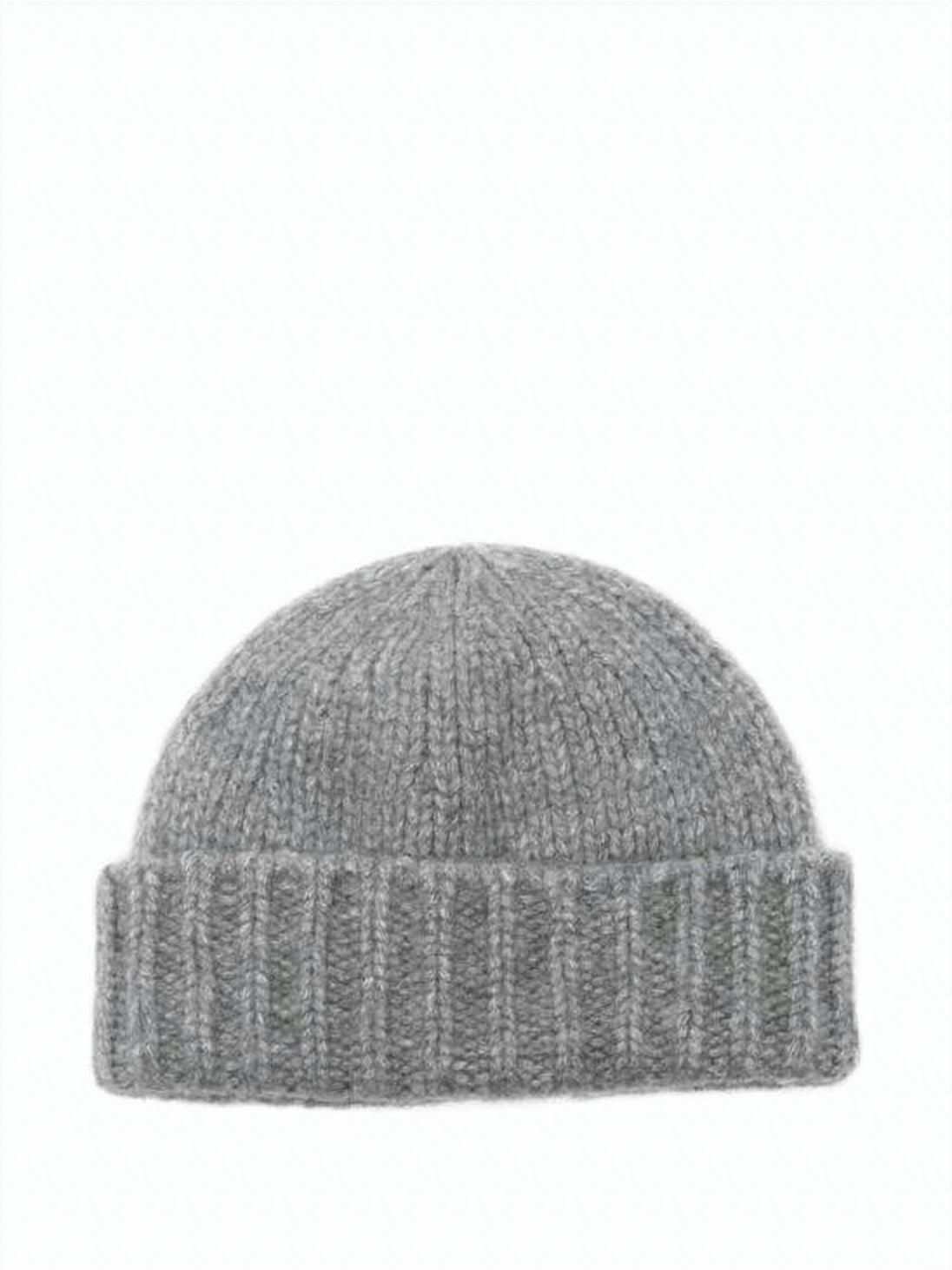 Ribbed Cashmere-Silk Blend Beanie