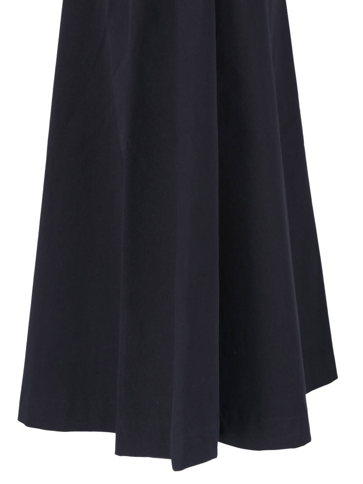 Black A-Line Wrap-Style Skirt