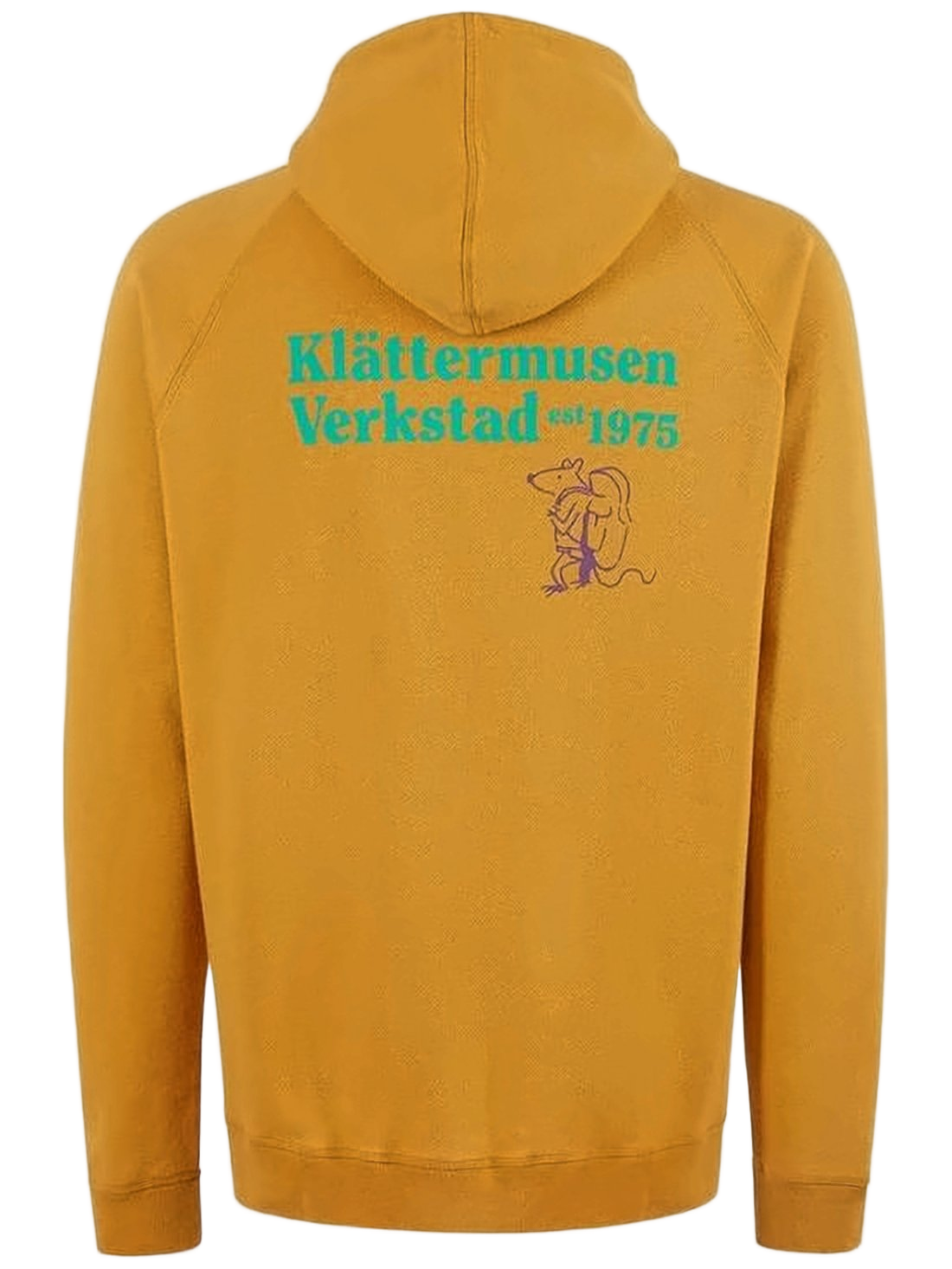 Mustard Yellow Hoodie with Graphic Back