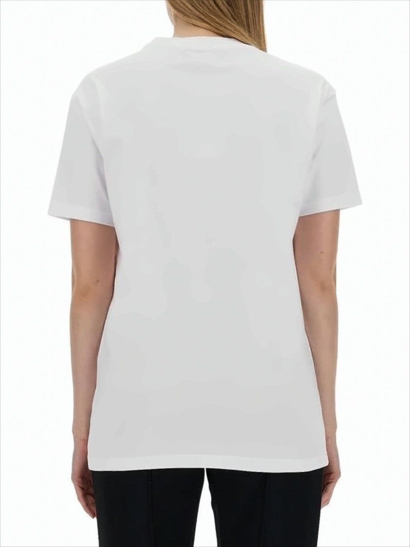 Graphic Print Short-Sleeved T-Shirt with Orb Design