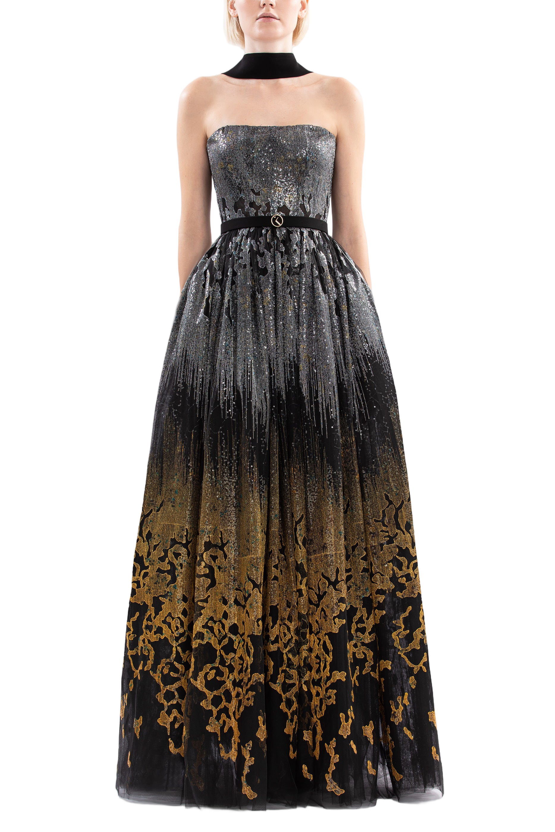 Long Embellished Gown