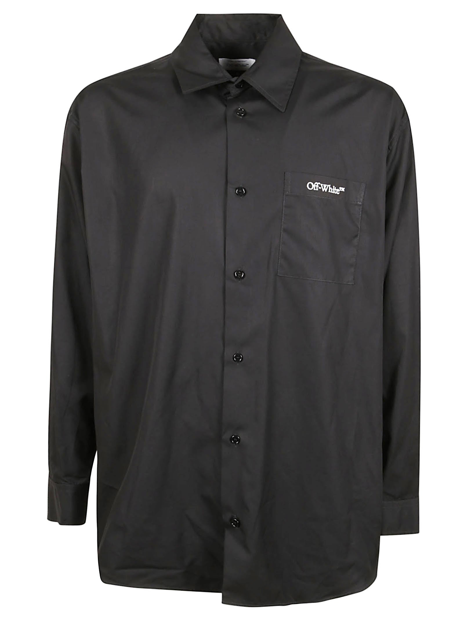 Cotton Shirt With Embroidered Logo