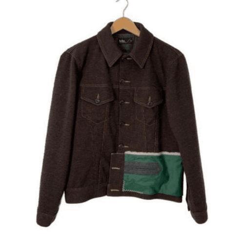 Contrasting Inner Lining Brown Jacket