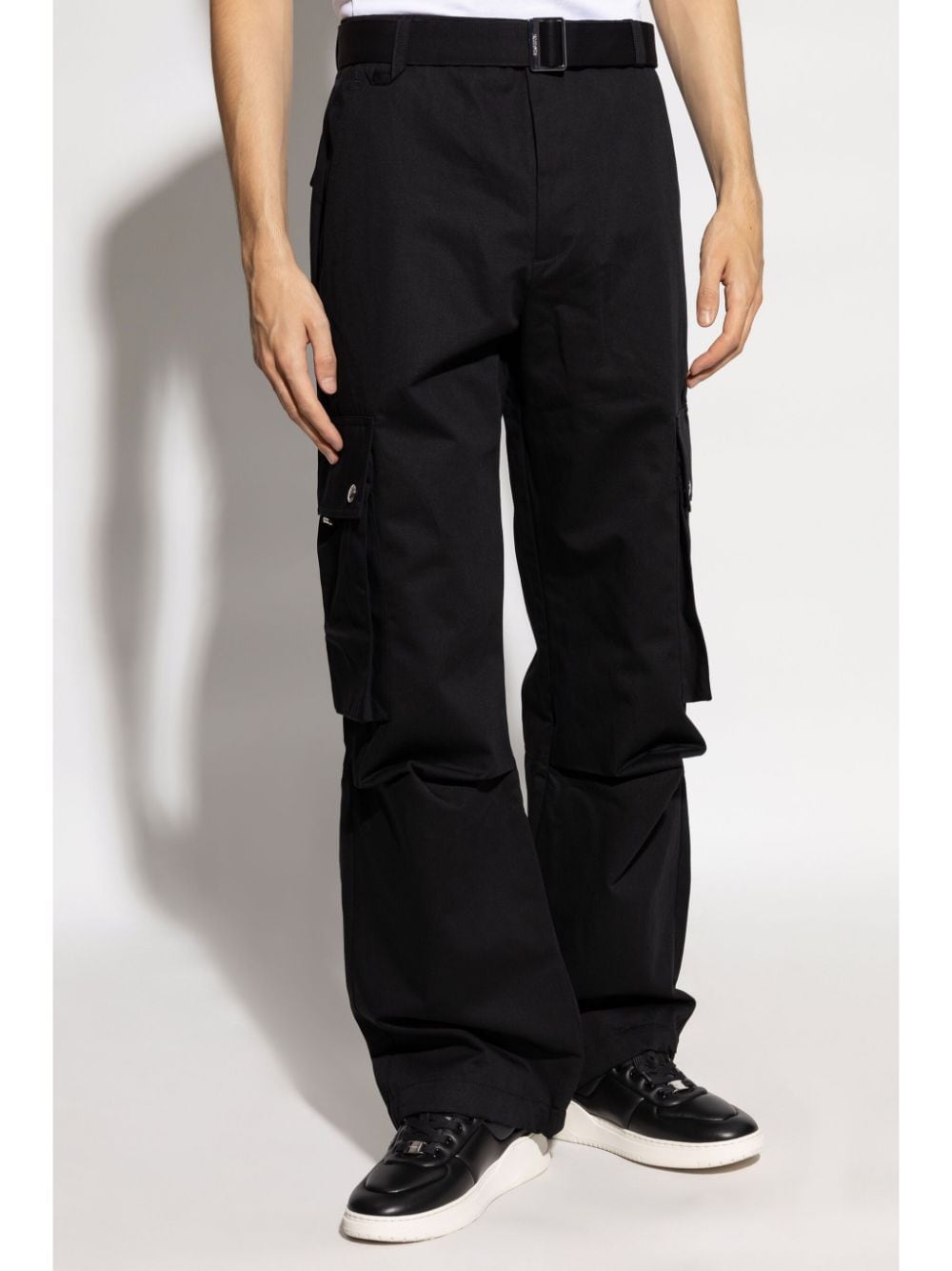 Cargo-Inspired Wide-Leg Trousers