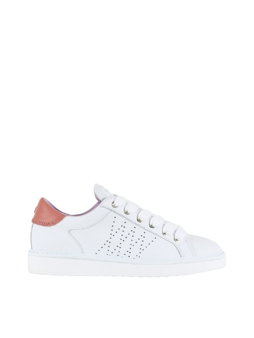 White Nappa Leather Sneakers