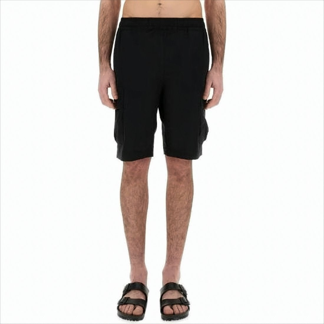 Mid-Thigh Length Straight Cut Cargo Shorts