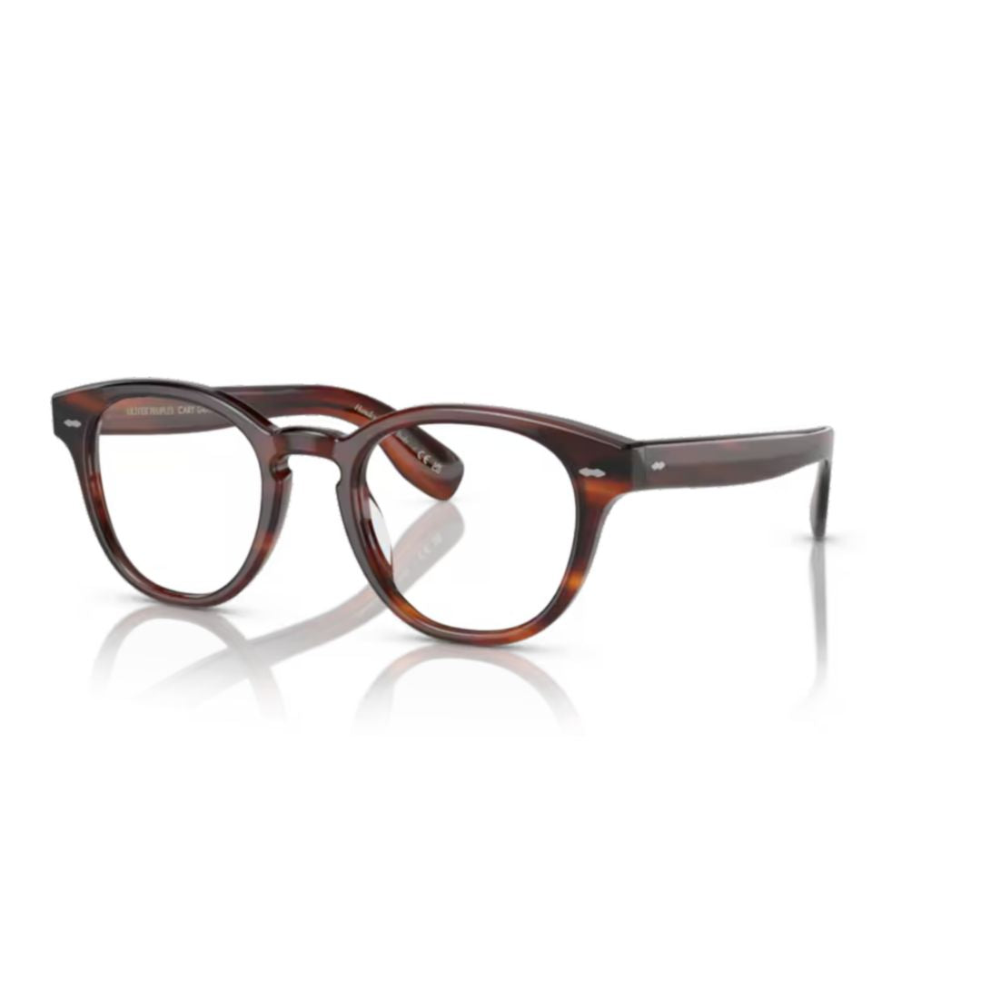 0ov5413u Round Tortoiseshell Acetate Eyeglasses with Keyhole Bridge