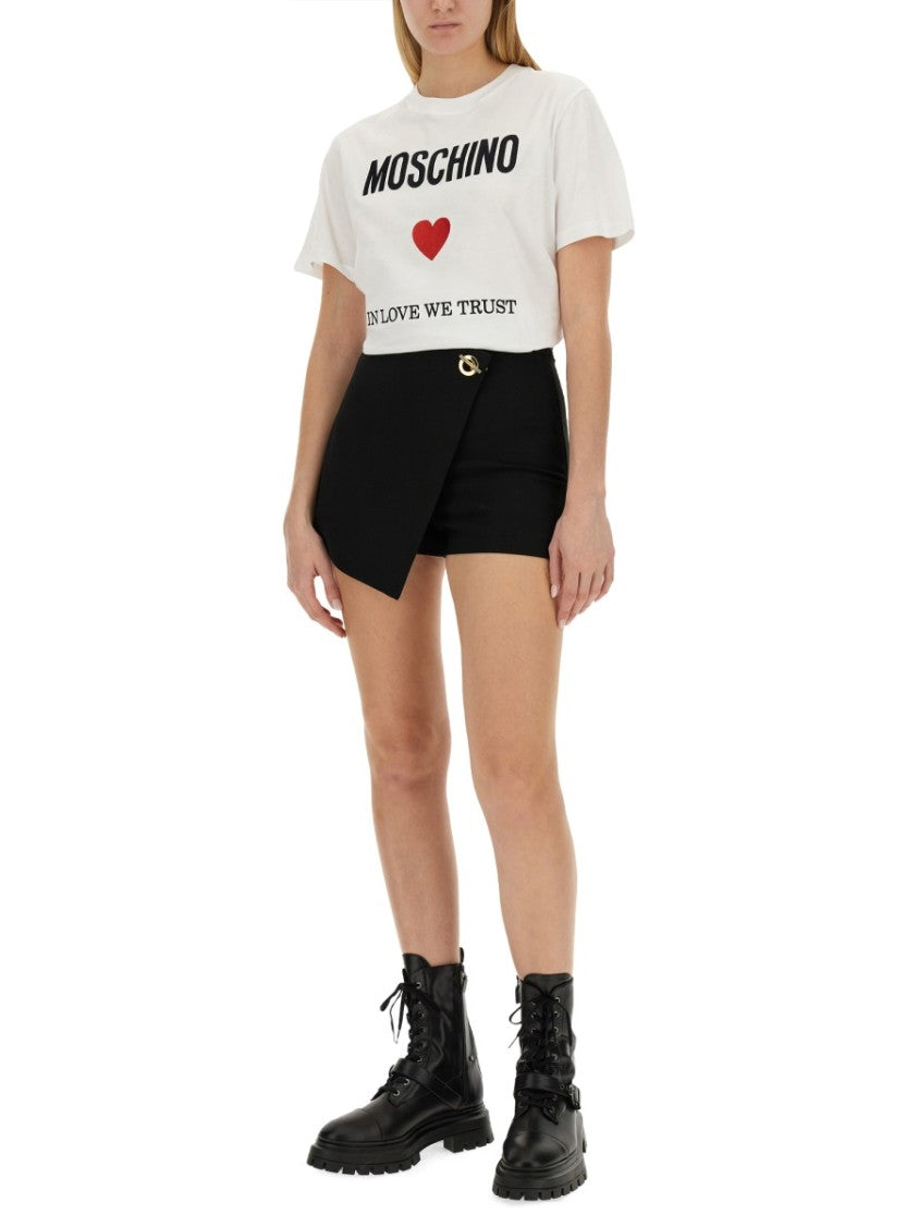 Logo Heart Motif T-Shirt With Bold Design