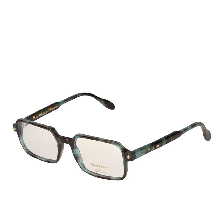 Kolette/N Rectangular Oversized Tortoiseshell Frame Eyeglasses with Gold Accents
