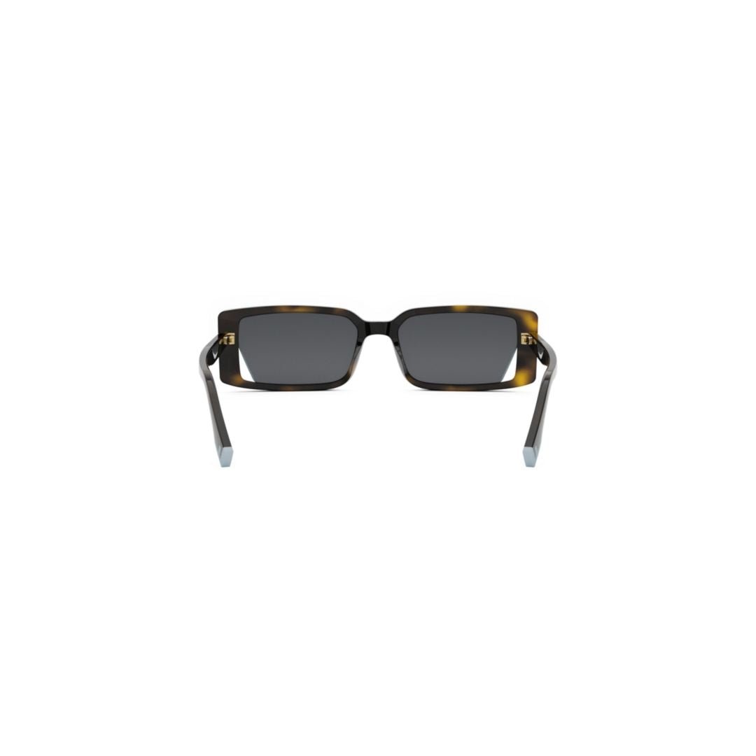 Fe40164i Rectangular Tortoiseshell Sunglasses