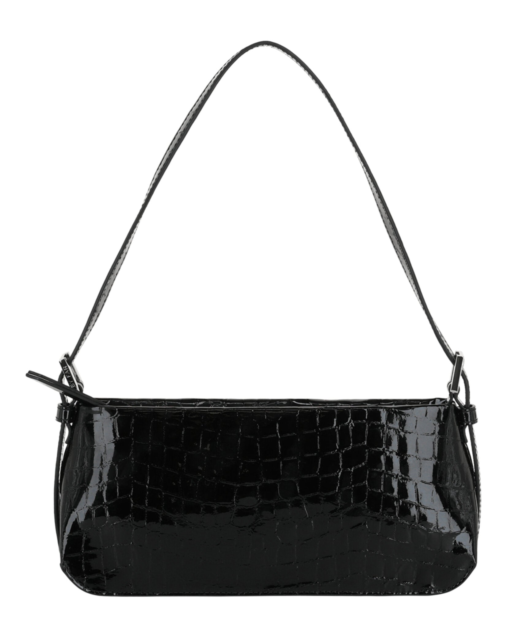 Dulce Crocodile Embossed Shoulder Bag