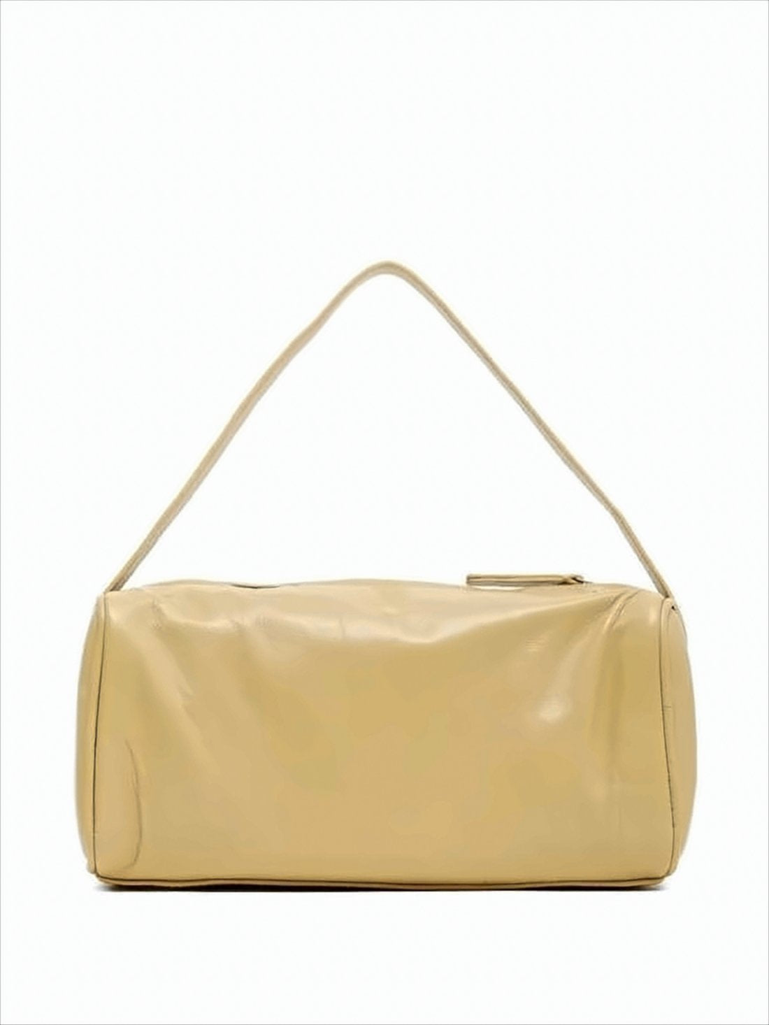 Cylindrical Leather Shoulder Bag