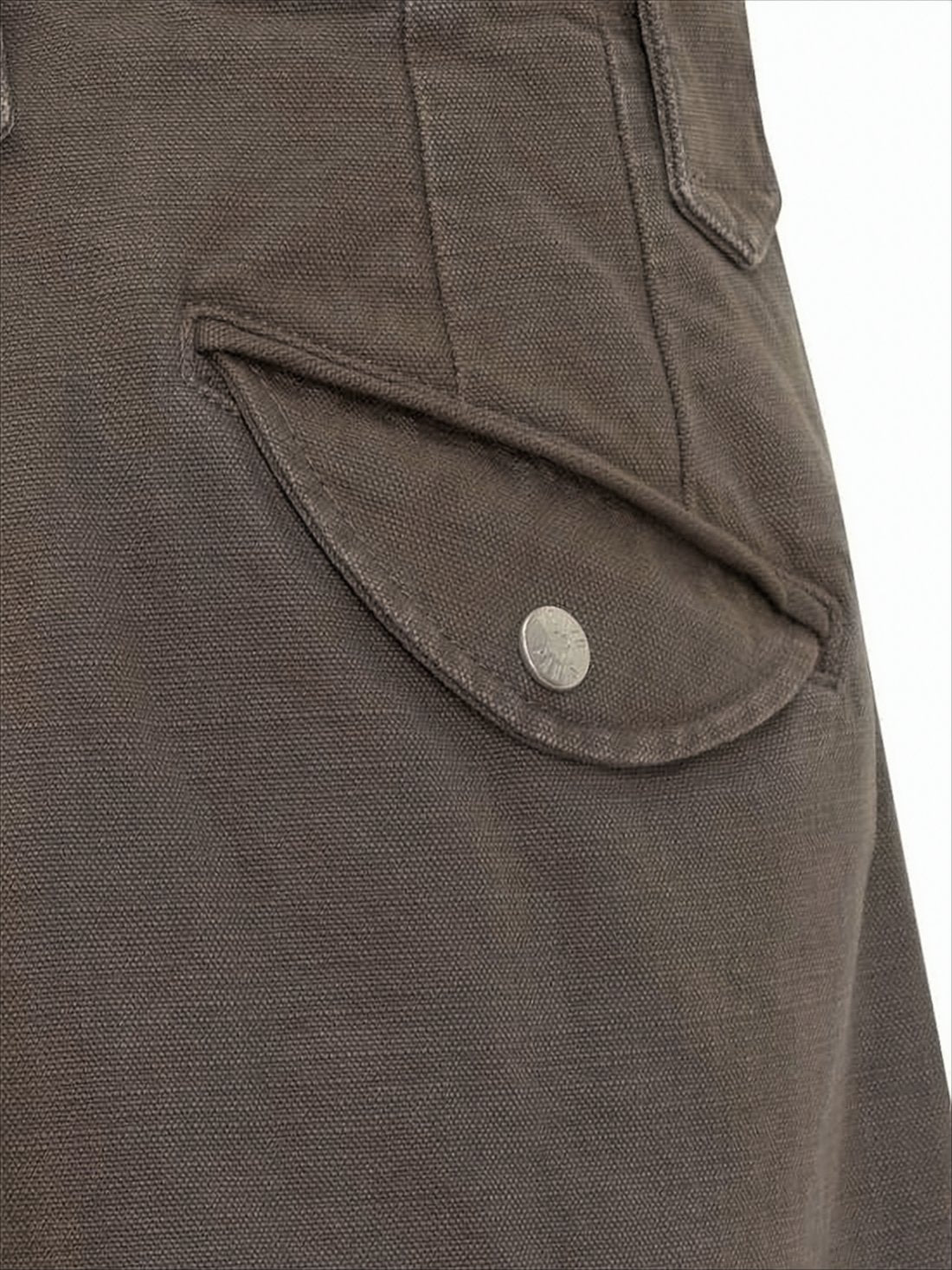 Textured Cotton Straight Pants