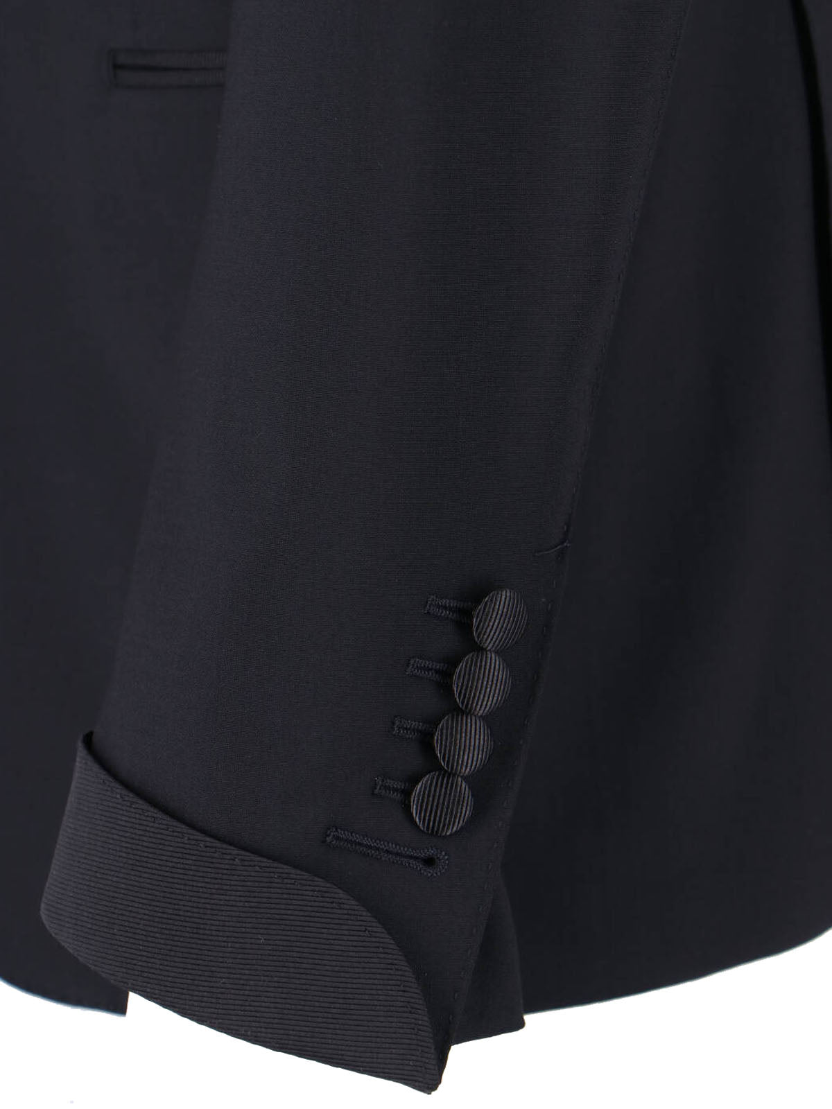 Tailored Black Jacket with Classic Collar