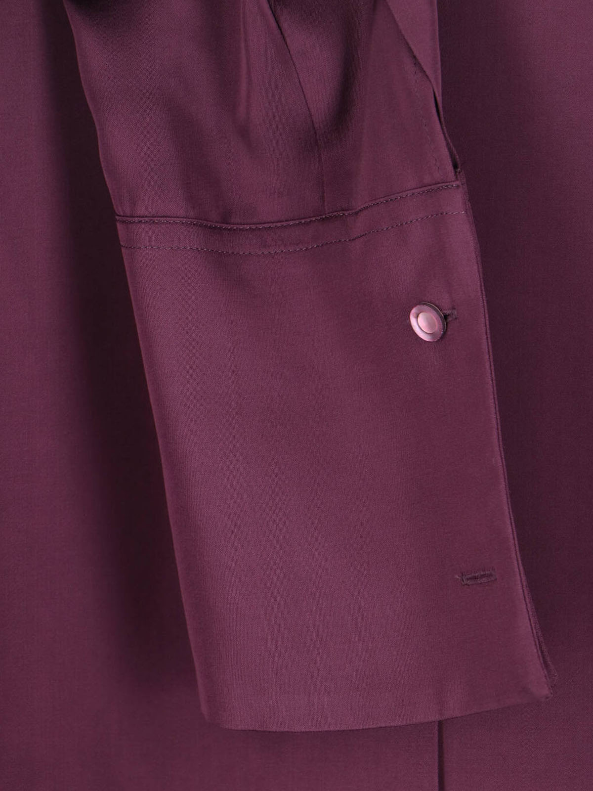 Purple Classic V-Neck Viscose Blouse