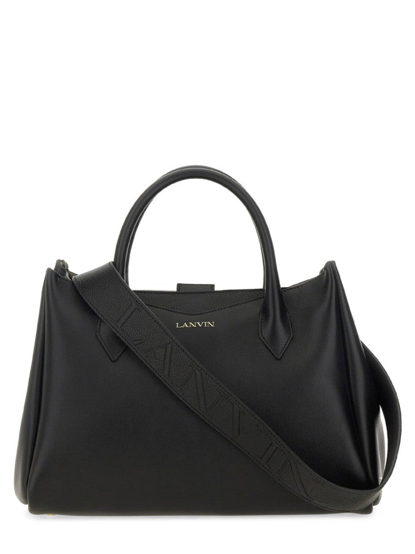 "L'octave" Structured Calf Leather Day Bag