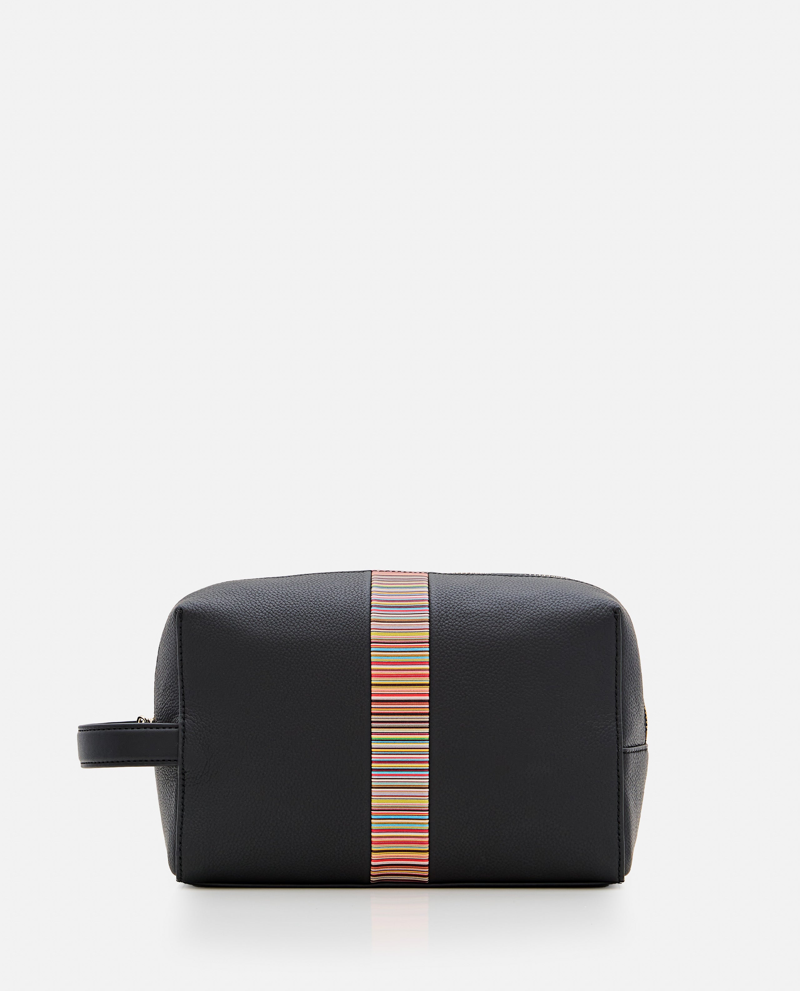 Black Grained Leather Beauty Case