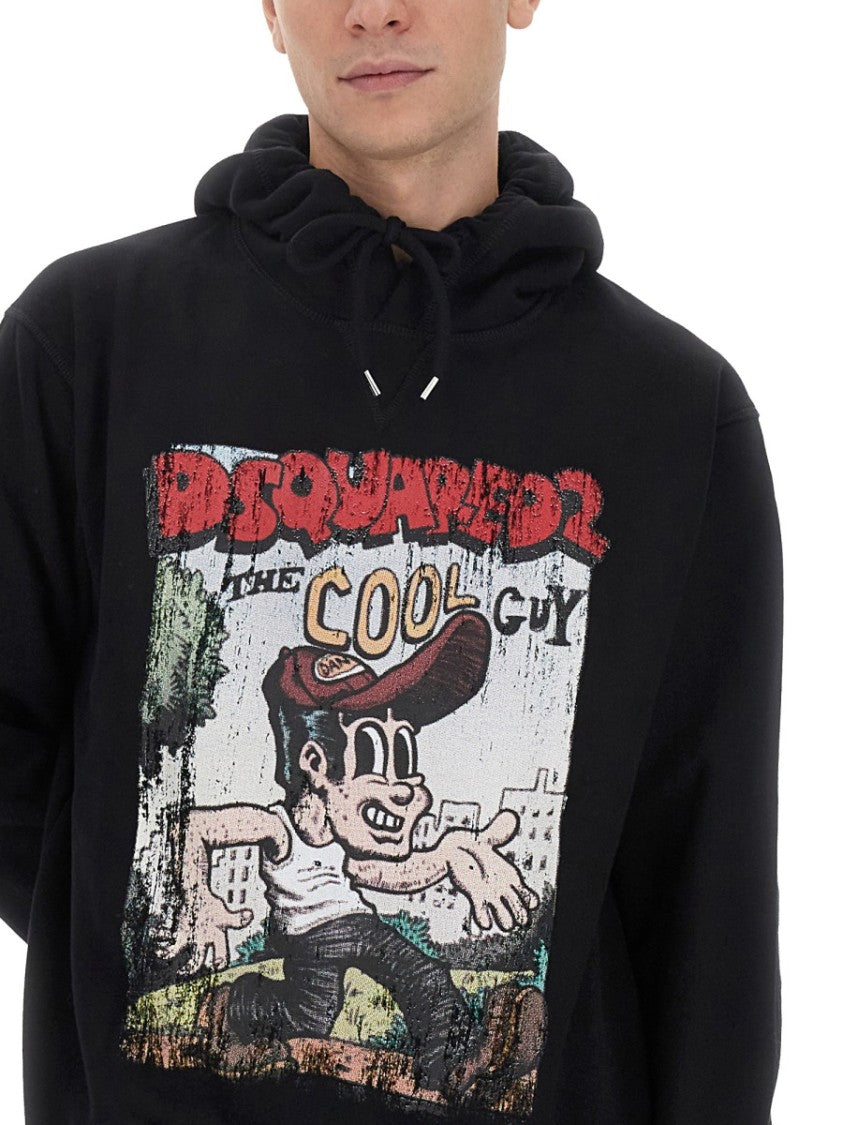 Relaxed Fit Black Sweatshirt