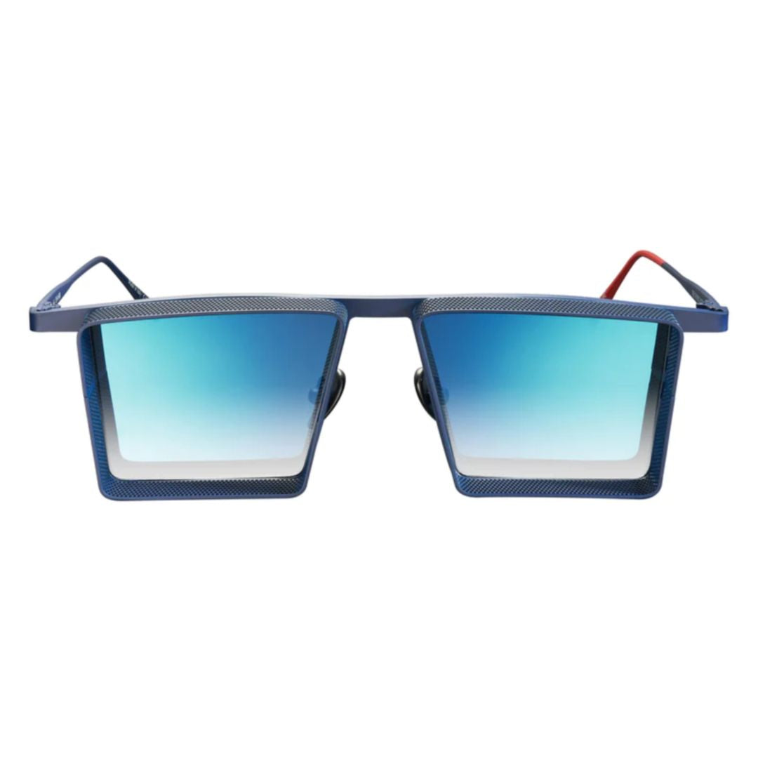 Al-4 Oversized Square Frame Sunglasses with Textured Finish